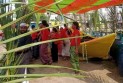 কুয়াকাটায় রাখাইন সম্প্রদায়ের জলকেলি উৎসব