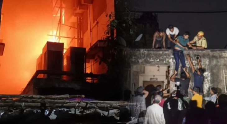 কলকাতায় আবাসিক হোটেলে ভয়াবহ অগ্নিকাণ্ডে ১৪ জনের মৃত্যু
