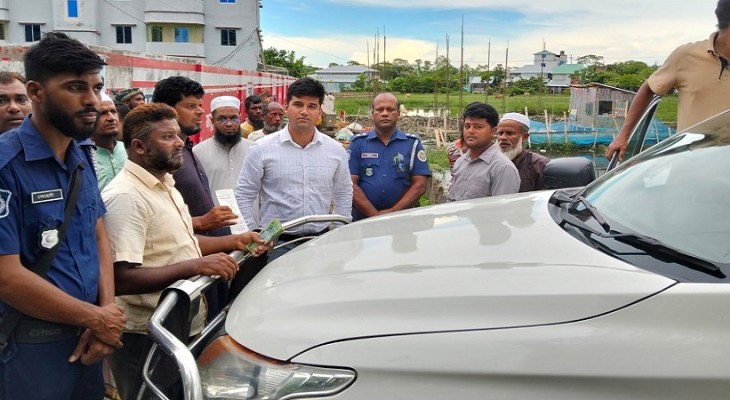 কলাপাড়ায় খালে স্থাপনা নির্মাণের দায়ে এক ব্যক্তিকে অর্থদণ্ড