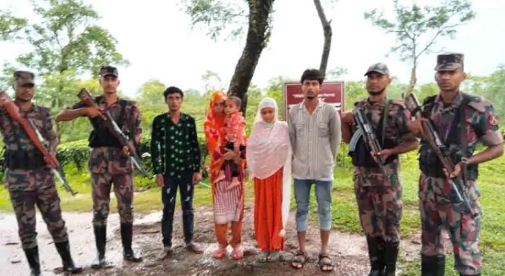 মৌলভীবাজারের তিন সীমান্ত দিয়ে ২৯ জনকে ঠেলে দিয়েছে বিএসএফ