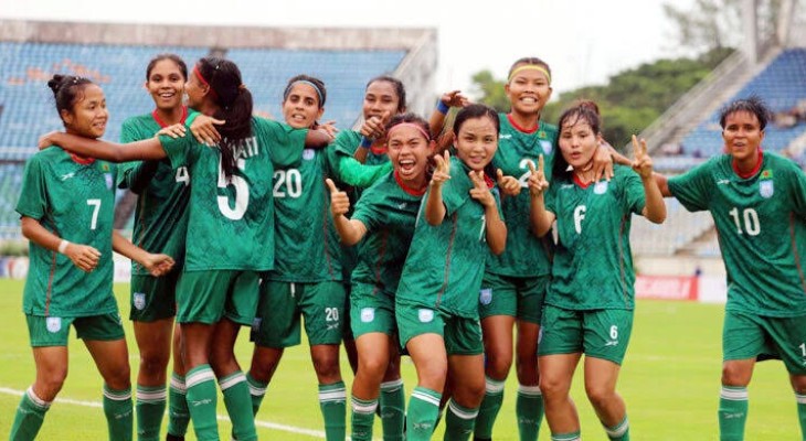 ইতিহাস গড়ে প্রথমবার এএফসি এশিয়ান কাপে বাংলাদেশের নারী দল