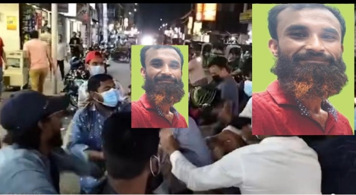গণধোলাইয়ের পর যুবলীগ নেতাকে পুলিশের হাতে দিল জনতা