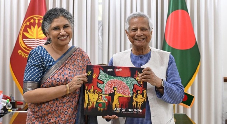 প্রধান উপদেষ্টার সঙ্গে ঢাকায় জাতিসংঘ মানবাধিকার অফিসের প্রধানের বিদায়ী সাক্ষাৎ