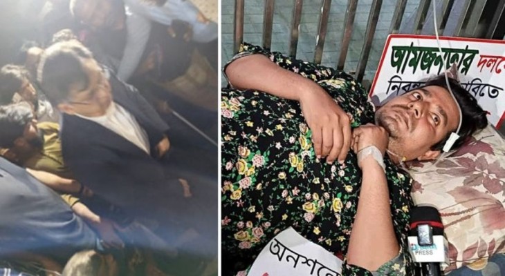 সালাউদ্দিনের আশ্বাসে অনশন ভাঙলেন আমজনতা দলের তারেক