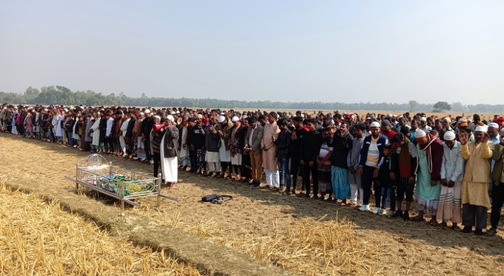 অশ্রুসিক্ত নয়নে সাজিদের শেষ বিদায়ে হাজারো মানুষের ঢল