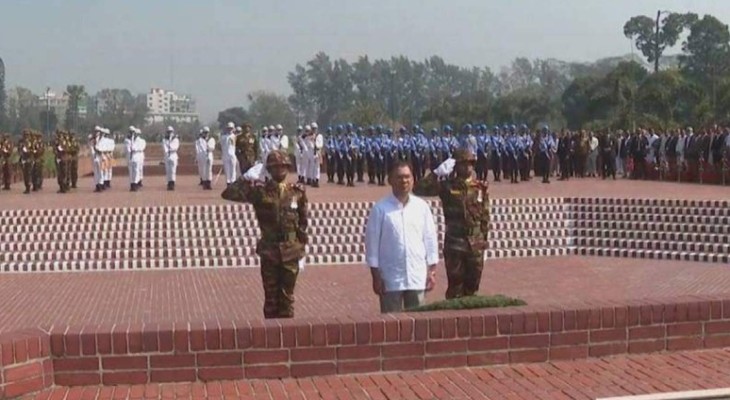 জাতীয় স্মৃতিসৌধে শ্রদ্ধা জানালেন প্রধানমন্ত্রী তারেক রহমান