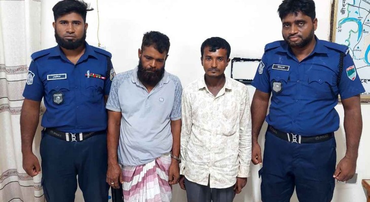 ডাবের পানিতে চেতনানাশক মিশিয়ে বাস যাত্রীর স্বর্ণালংকার লুট, গ্রেফতার ২